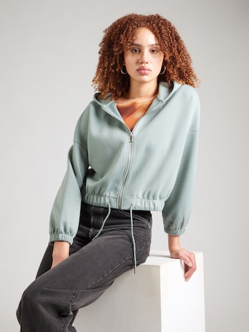 Hailys - Sudadera con cremallera 'Li44lly' en verde: frente