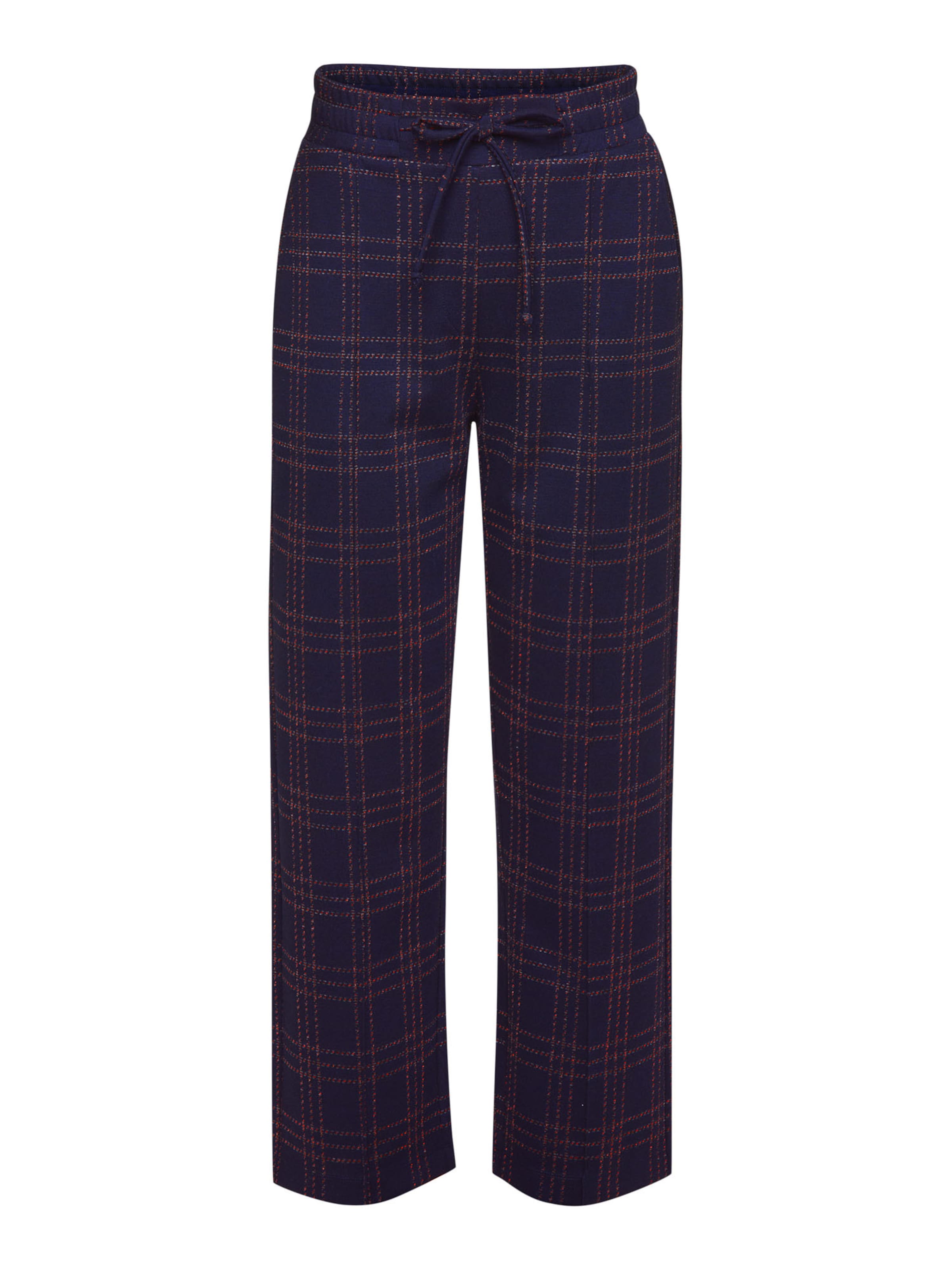 Rich & Royal Regular Pleated Pants in Blue: front