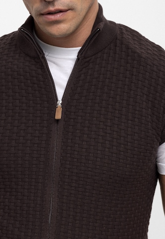 Felix Hardy Knit Cardigan in Brown