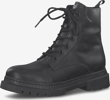 TAMARIS Lace-Up Ankle Boots in Black: front