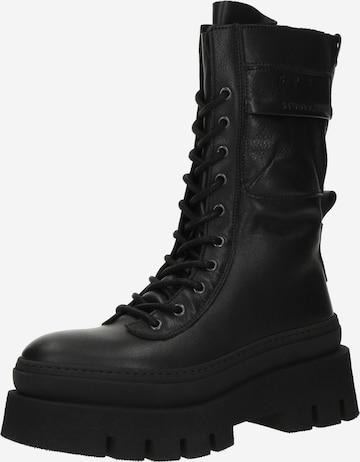 Copenhagen Studios Schnürstiefel '691' in Schwarz: Vorderseite