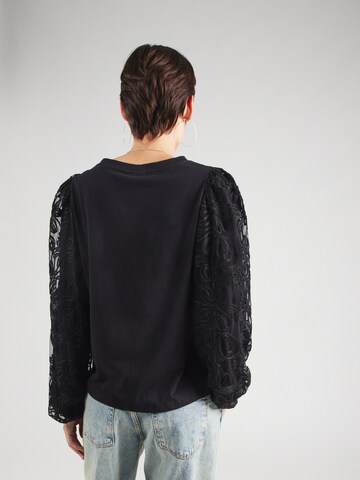 Tricou 'VISIMONIA' de la VILA pe negru
