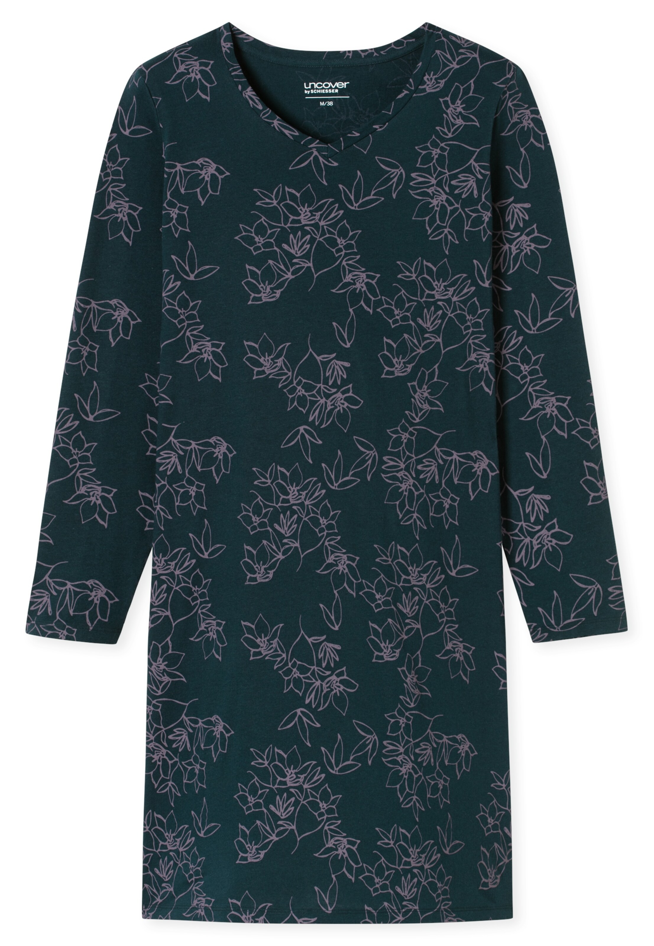 SCHIESSER Nachthemd ' UNCOVER Nightwear ' in Blauw: voorkant