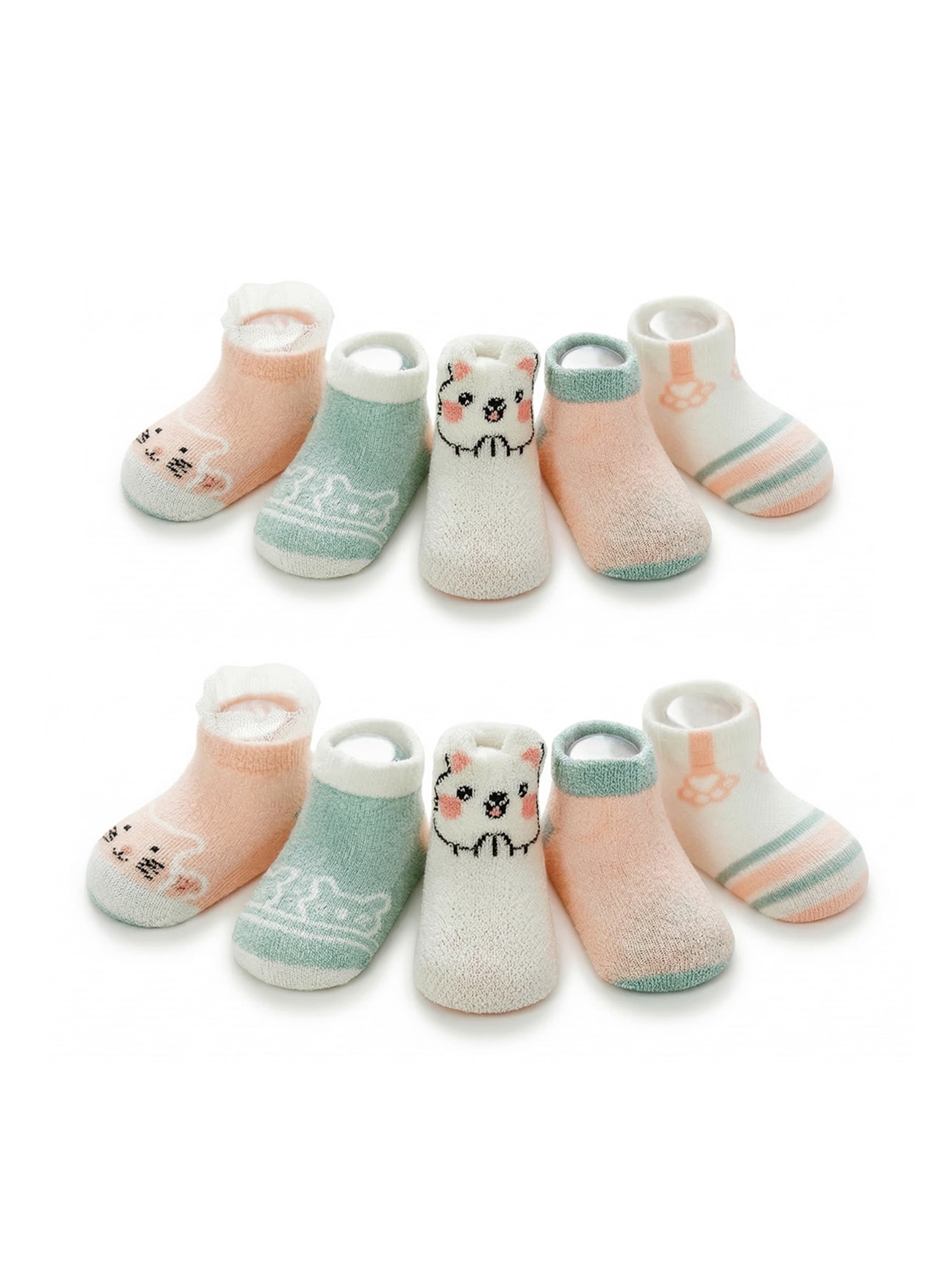 Vivi Idee Socks 'Netzsocken Katze 0-3 Jahre' in Orange: front