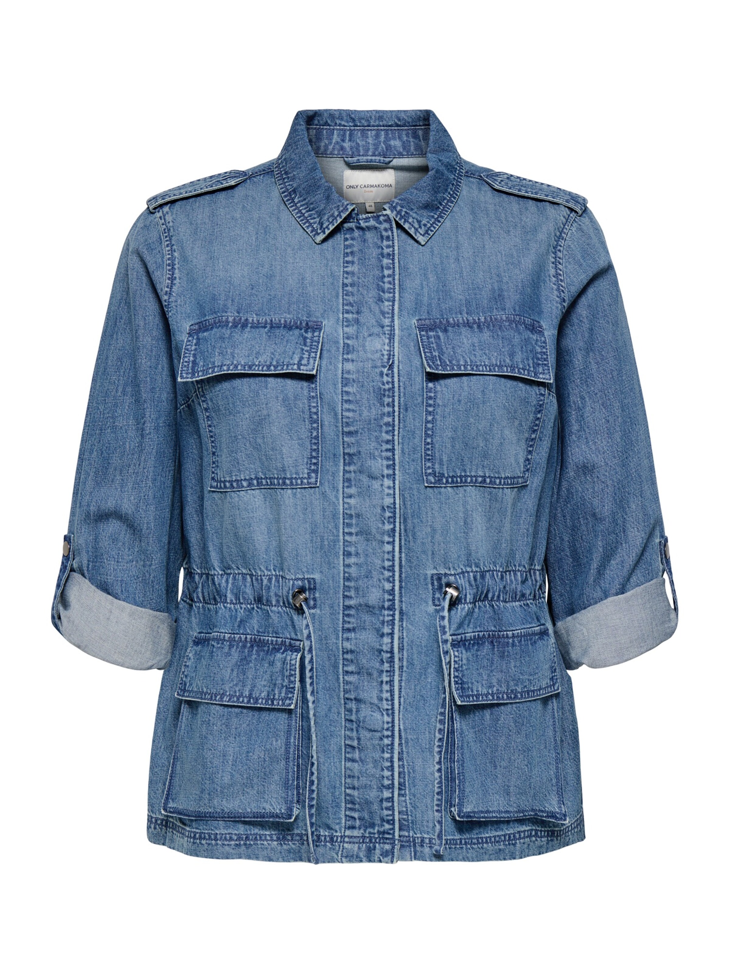 ONLY Carmakoma - Chaqueta de entretiempo 'CARKENYA' en azul: frente