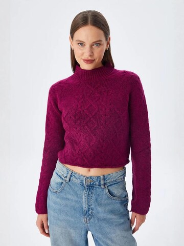 Pullover di MixRay in lilla: frontale