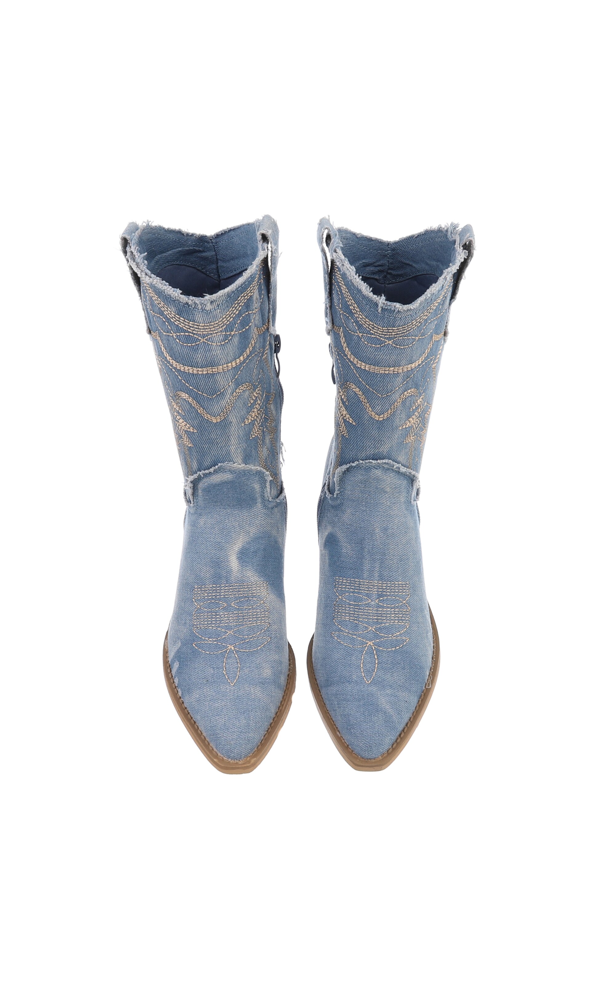 Ital-Design Cowboy Boots in Blue