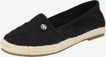 TOM TAILOR Espadrilky – černá: přední strana