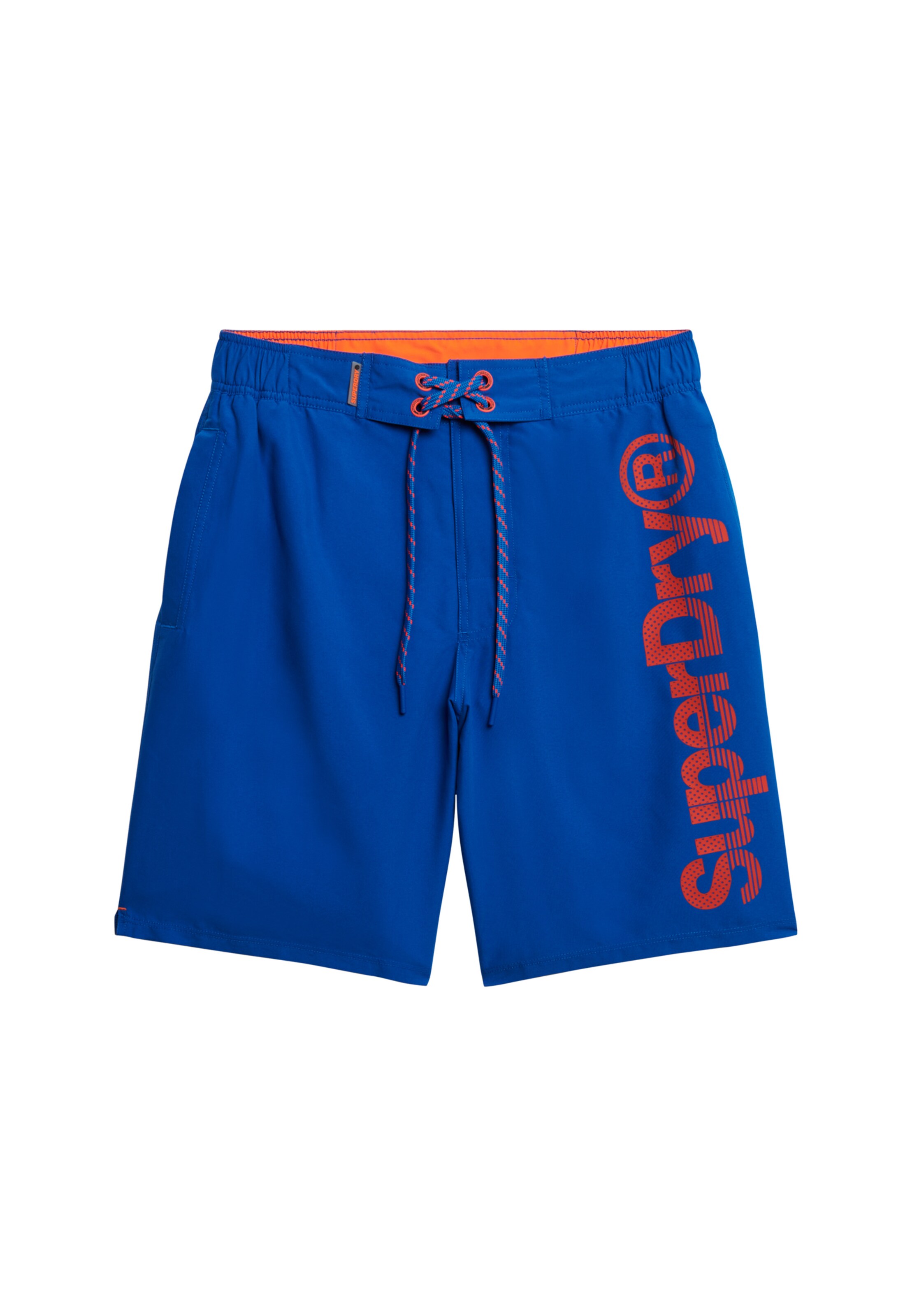 Superdry Boardshorts in de kleur Indigo / Rood, Productweergave