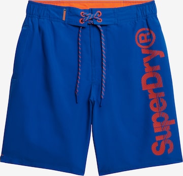 Superdry Swimming Trunks in Blue: front