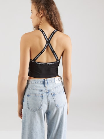 Calvin Klein Jeans Regular Top in Schwarz