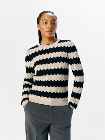 Pull-over 'Ebba' OBJECT en beige : devant