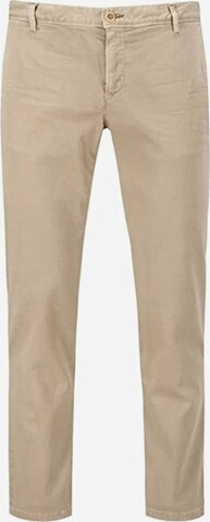 Alberto Regular Chino Pants in Beige: front