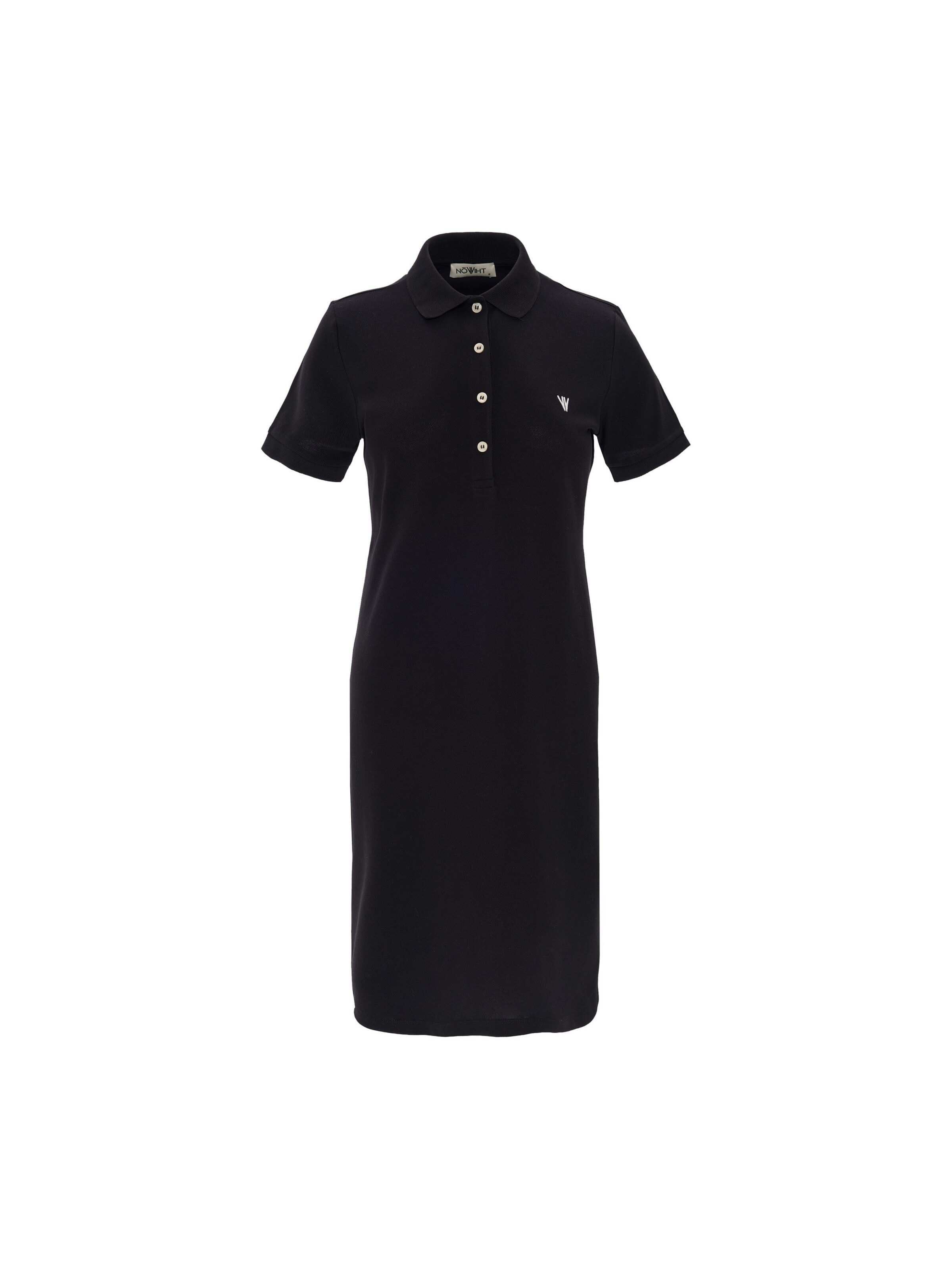 NOWIHT Kleid 'Leocadia'‌‌‌‌‌ in Schwarz: Vorderseite