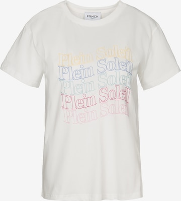 T-shirt 'Soleil' FRNCH PARIS en blanc : devant