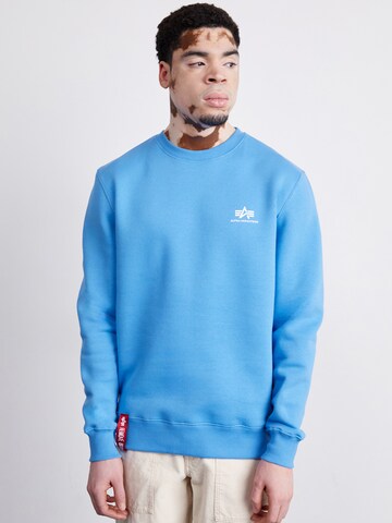ALPHA INDUSTRIES Sweatshirt in Blau: Vorderseite