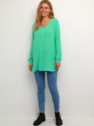 KAFFE CURVE Tunic 'Amber' in Green