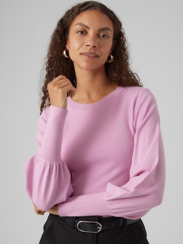 VERO MODA Sweater 'Holly Karis' in Pink