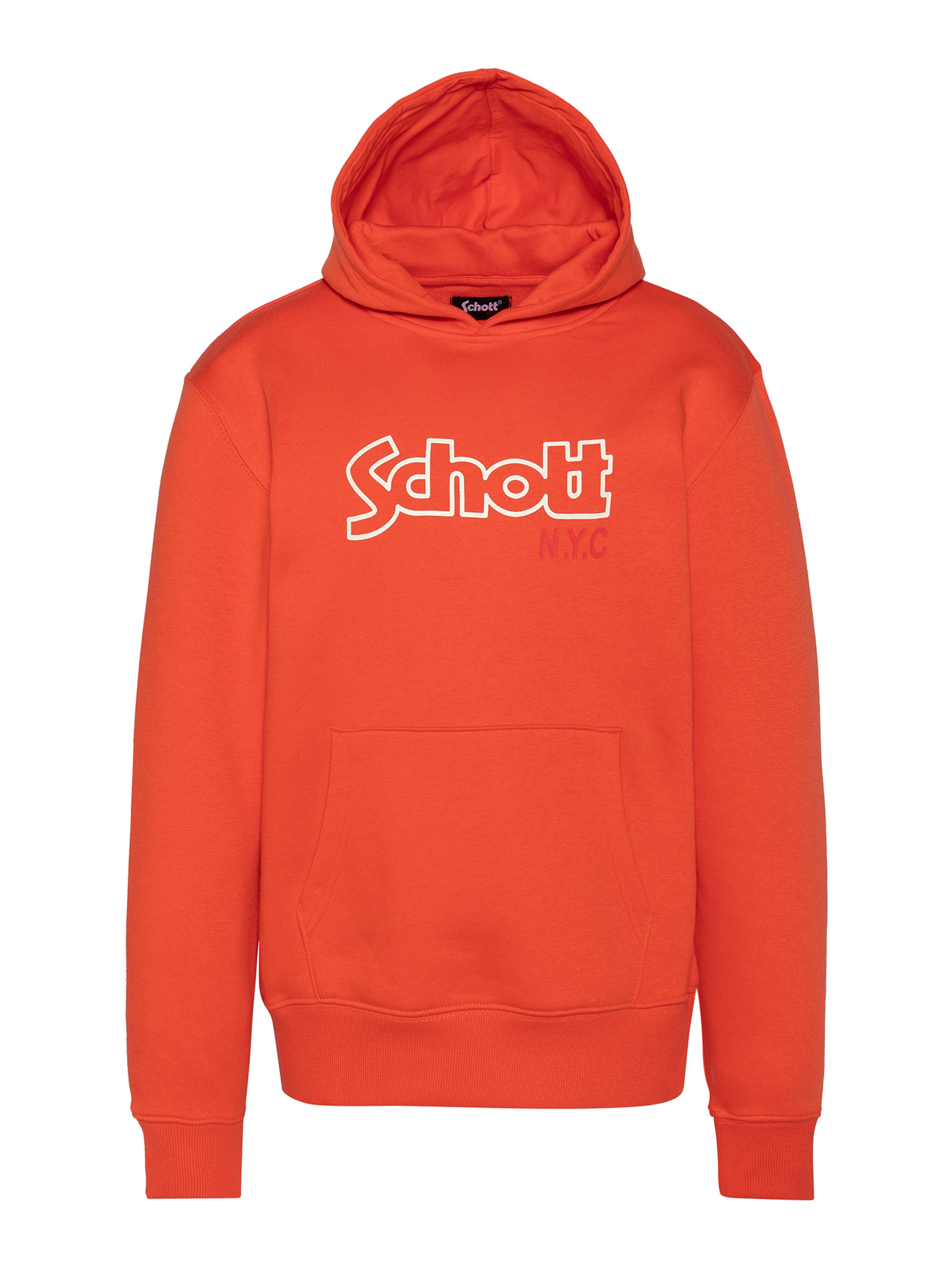 Sweat Schott NYC en orange : devant