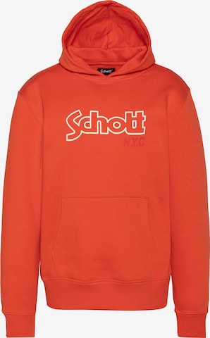 Sweat Schott NYC en orange : devant