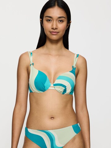 TRIUMPH Triangle Bikini Top ' Summer Mix & Match ' in Blue: front