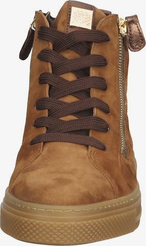 HASSIA High-Top Sneakers in Brown