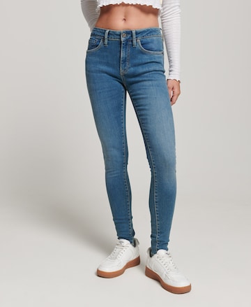Superdry Skinny Jeans in Blauw: voorkant