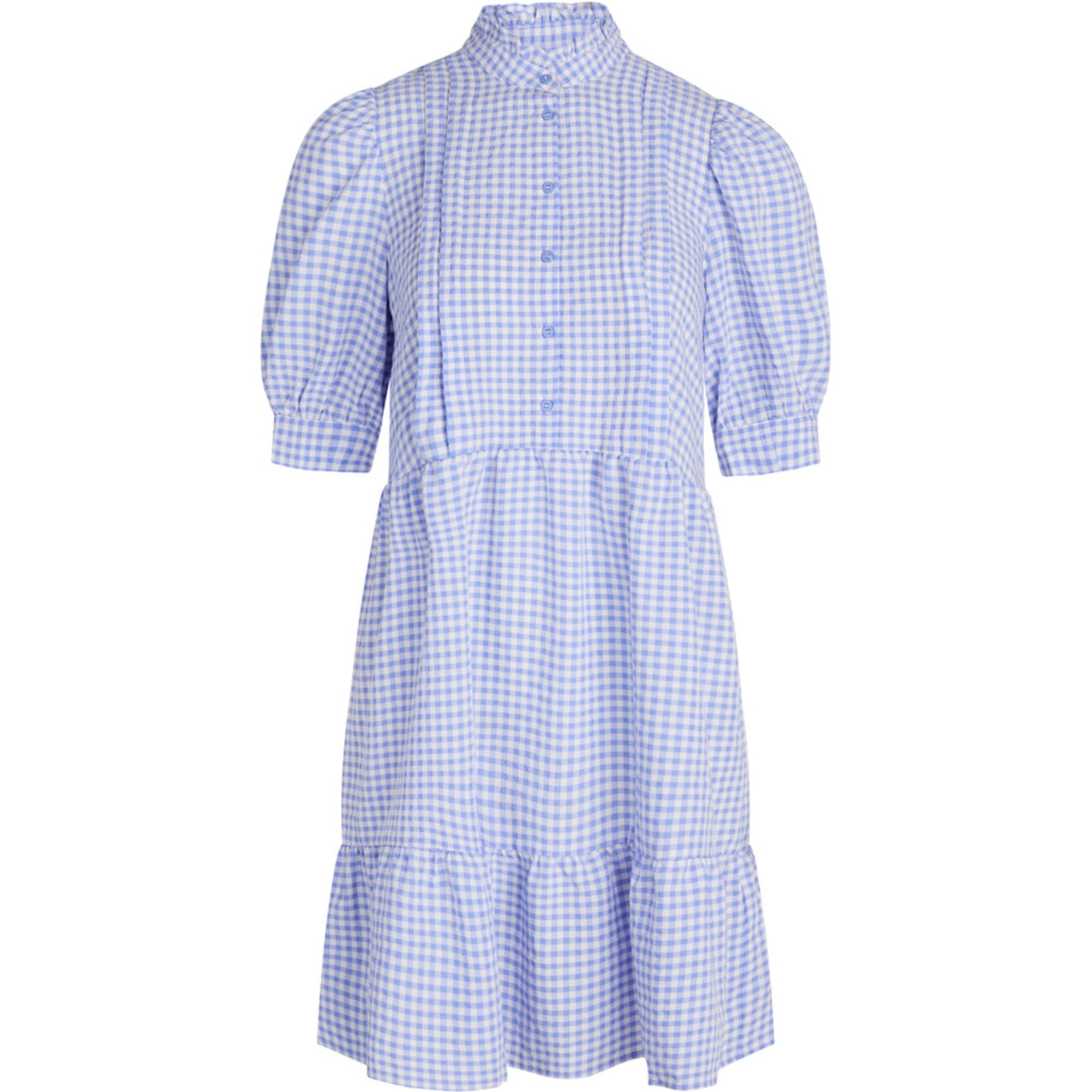 Rochie tip bluză 'Shanta Romaca' de la BZR pe albastru: față