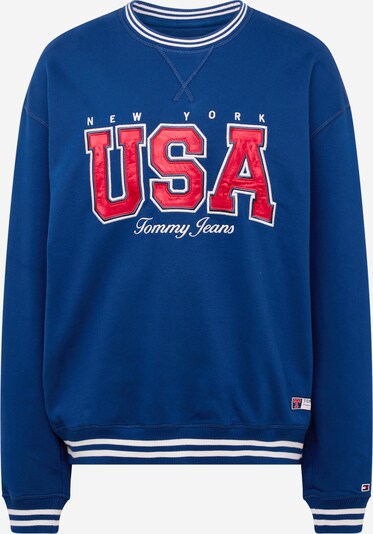 Tommy Jeans Sweater majica 'ARCHIVE GAMES TEAM USA' u plava / crvena / prljavo bijela, Pregled proizvoda