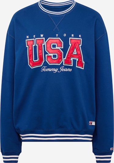Tommy Jeans Sweatshirt 'ARCHIVE GAMES TEAM USA' in Blue / Red / Off white, Item view
