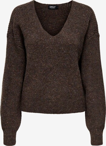 Pull-over 'VENEDA' ONLY en marron : devant