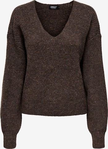 Pull-over 'VENEDA' ONLY en marron : devant