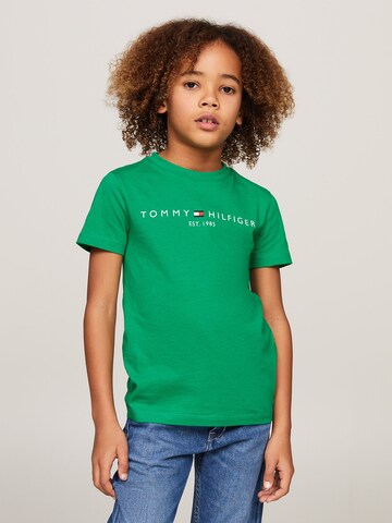 TOMMY HILFIGER T-Shirt 'Essential' in Grün: Vorderseite