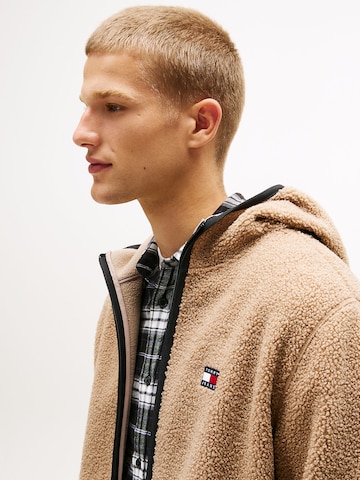 Tommy Jeans Fleece jacket in Beige