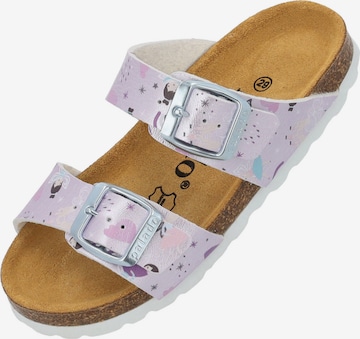 Palado - Sapatos abertos 'Samos' em roxo: frente