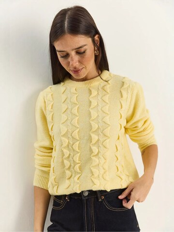 Bianco Lucci Pulóver 'Pullover' - sárga