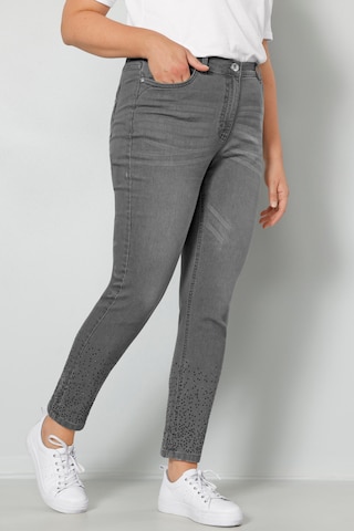 MIAMODA Slim fit Jeans in Grey: front