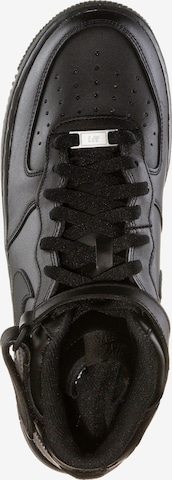 Nike Sportswear Korkeavartiset tennarit 'AIR FORCE 1 MID 07' värissä musta
