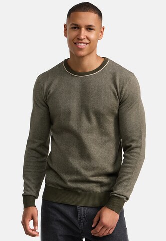 INDICODE JEANS Sweater in Green: front