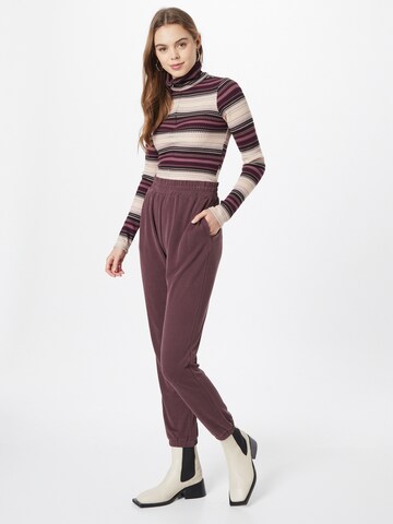 Kaffe Tapered Pants 'Viola Lissie' in Brown