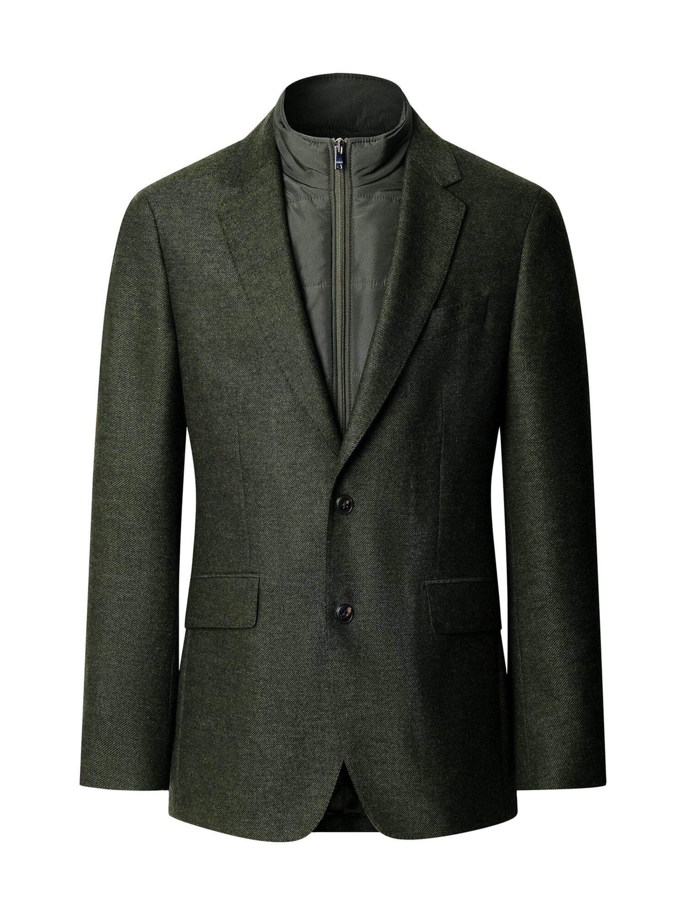 Hackett London Regular fit Suit Jacket in Green: front