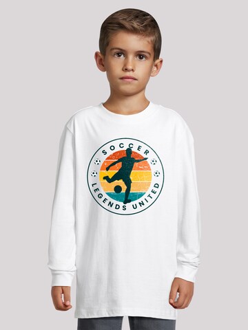 T-Shirt 'Soccer Legends United' F4NT4STIC en blanc : devant