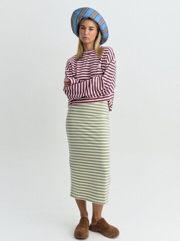 Gonna 'LONGA STRIPE SKIRT' di FEMSSY in giallo
