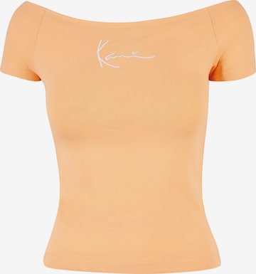 T-shirt Karl Kani en orange : devant