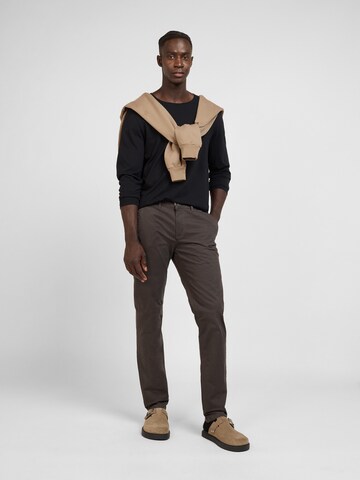 yazubi Slimfit Hose 'Kyle' in Braun