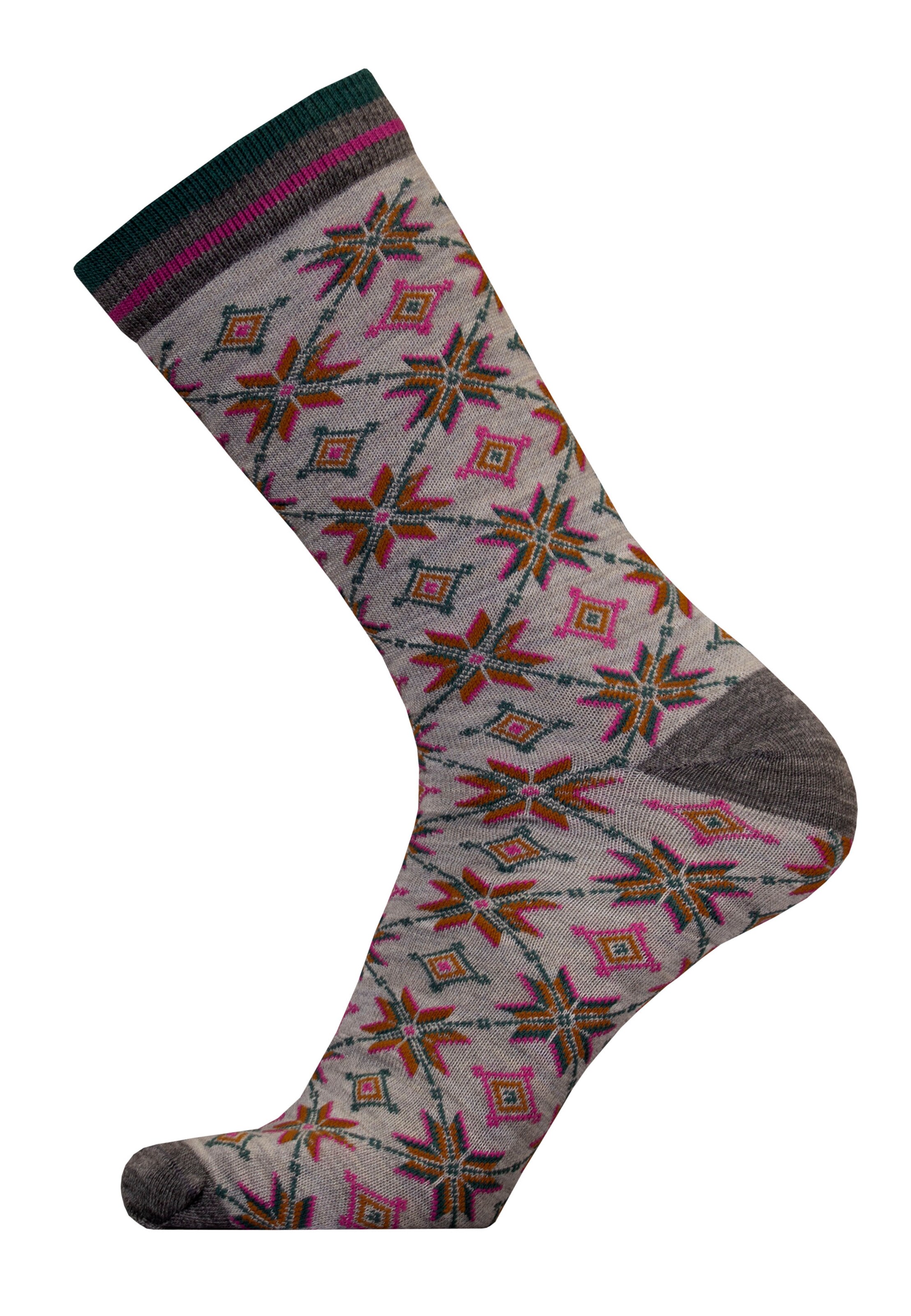 UphillSport Socks 'AUTUMN STAR' in Grey: front