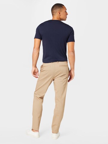 BOSS Black Regular Pleat-front trousers 'Kane' in Beige