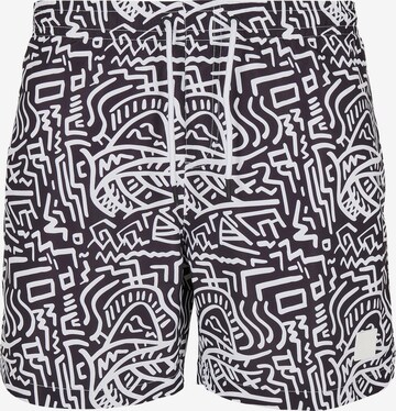 Urban Classics Board Shorts in Black: front