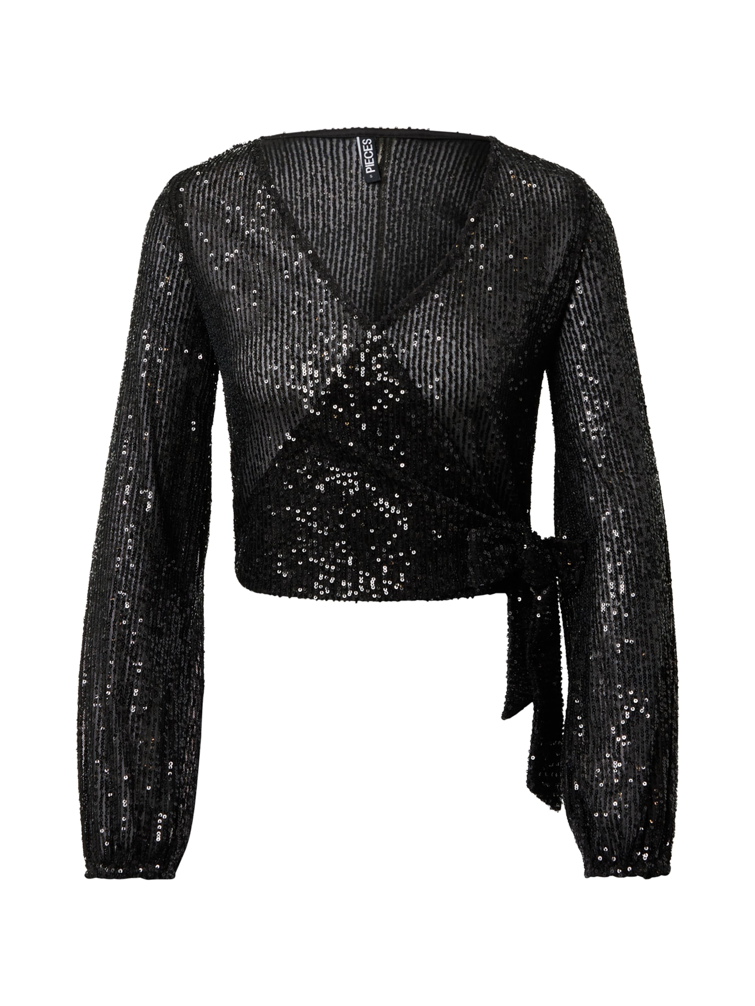 PIECES Pusero 'PCDelphia' värissä musta: etupuoli