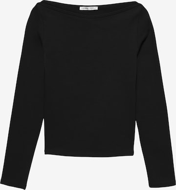 T-shirt Pull&Bear en noir : devant